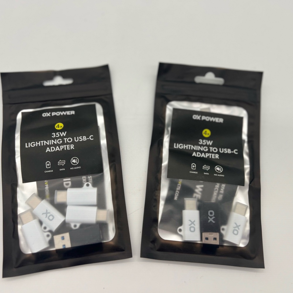Ox power 2x 35w light to usb-c adapter  2pks